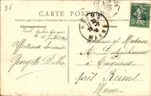 Ak Saint Aubin sur Mer Calvados, Promenade de la Digue, Casino