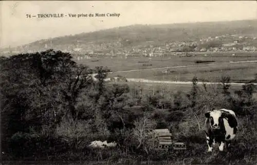 Ak Trouville Calvados, Vue prise du Mont Canisy, Kuh