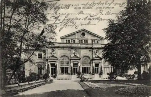 Ak Wiesbaden in Hessen, Neues Kurhaus, Nizza-Plätzchen