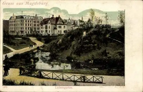 Ak Magdeburg an der Elbe, Luisengarten