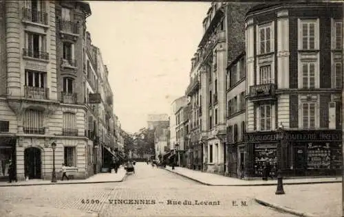 Ak Vincennes Val de Marne, Rue du Levant