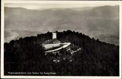 Ak Baden Baden am Schwarzwald, Fliegeraufnahme, Merkur