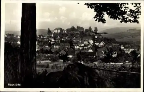 Ak Daun in der Eifel, Panorama