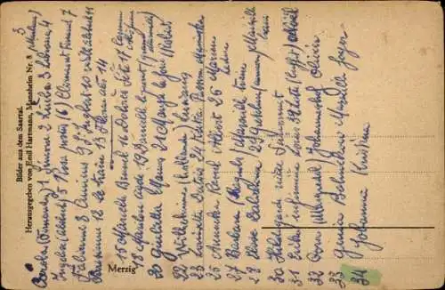Ak Merzig an der Saar, Bilder aus dem Saartal, Nr. 8, Panorama