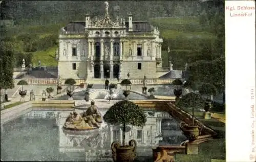 Ak Linderhof Ettal Oberbayern, Schloss Linderhof