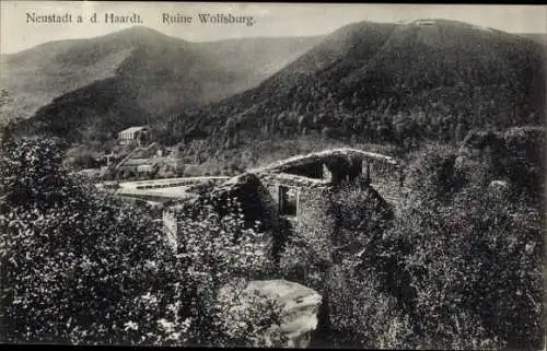 Ak Neustadt an der Haardt Neustadt an der Weinstraße, Ruine Wolfsburg