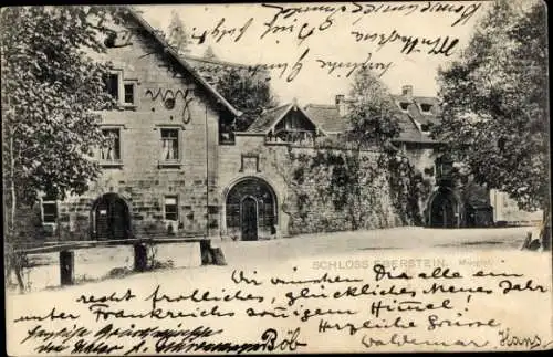 Ak Gernsbach im Murgtal Schwarzwald, Schloss Eberstein