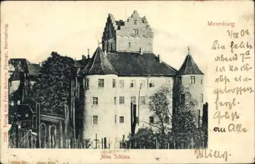 Ak Meersburg am Bodensee, Altes Schloss