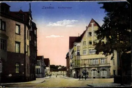 Ak Landau i.d. Pfalz, Kirchstraße, Konditorei