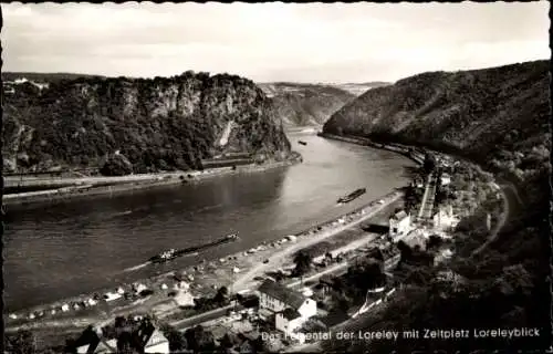 Ak St. Goarshausen am Rhein, Loreley, Zeltplatz Loreleyblick