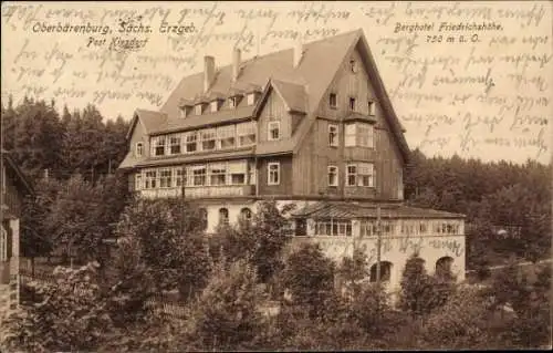 Ak Oberbärenburg Altenberg im Erzgebirge, Berghotel Friedrichshöhe