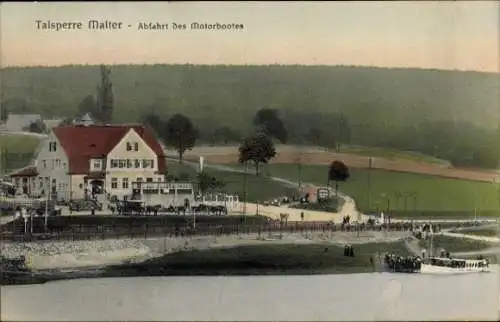 Ak Malter Dippoldiswalde, Talsperre Malter