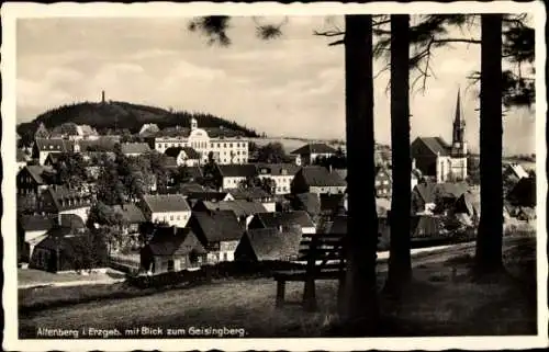 Ak Altenberg Erzgebirge, Panorama, Geisingberg