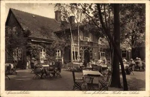 Ak Lehde Lübbenau im Spreewald, Gasthaus Zum fröhlichen Hecht