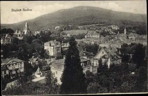 Ak Baden Baden am Schwarzwald, Gesamtansicht