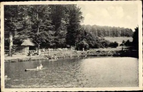 Ak Friedrichsbrunn Thale im Harz, Waldbad