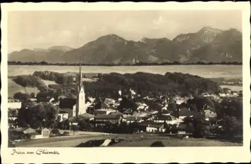 Ak Prien am Chiemsee Oberbayern, Ortsansicht