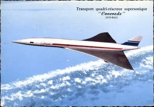 Ak Französisches Passagierflugzeug, Concorde