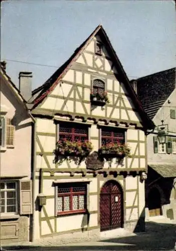 Ak Marbach am Neckar, Schillers Geburtshaus, Jugendherberge