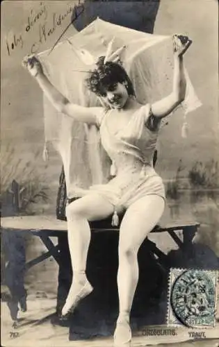 Ak Künstlerin Gregolatis, Portrait