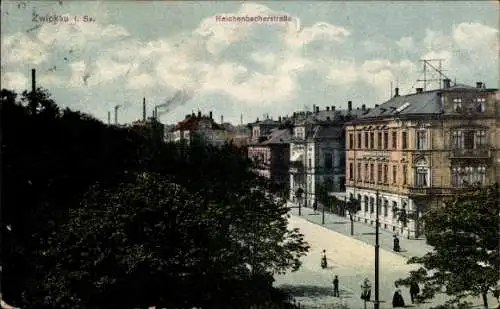 Ak Zwickau in Sachsen, Reichenbacherstraße