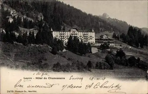 Ak Leysin Kanton Waadt, Hotel du Chamossaire