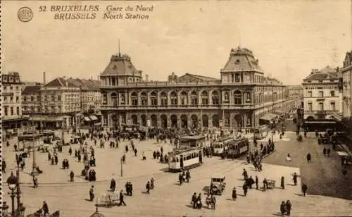 Ak Brüssel Brüssel, Gare du Nord