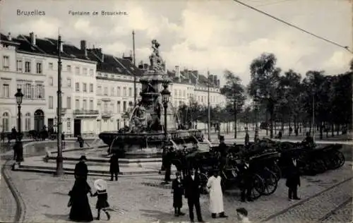 Ak Brüssel Brüssel, Fontaine de Brouckère