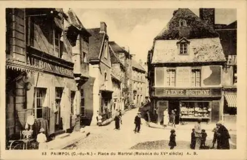 Ak Paimpol Côtes d’Armor, Place du Martral