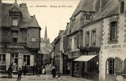 Ak Paimpol Côtes d'Armor, Haus aus dem 15. Jahrhundert