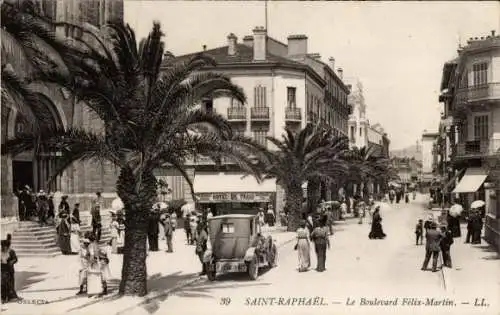 Ak Saint Raphaël Var, Boulevard Felix Martin, Kathedrale