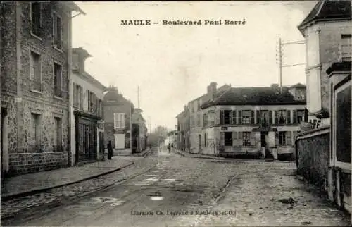 Ak Maule Yvelines, Boulevard Paul Barré