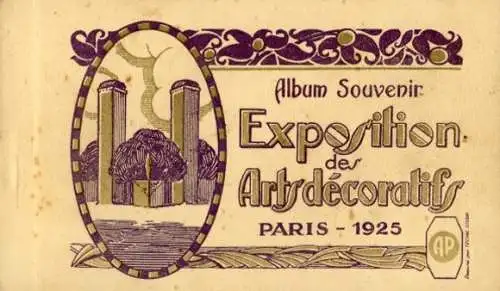 kleines Album 40 AK exposition des arts decoratifs paris 1925