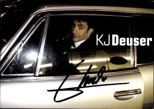 Ak Schauspieler und Comedian Klaus-Jürgen Deuser, Portrait, Auto, Autogramm