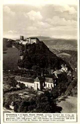 Ak Hammelburg in Unterfranken Bayern, Kloster Altstadt, Fliegeraufnahme