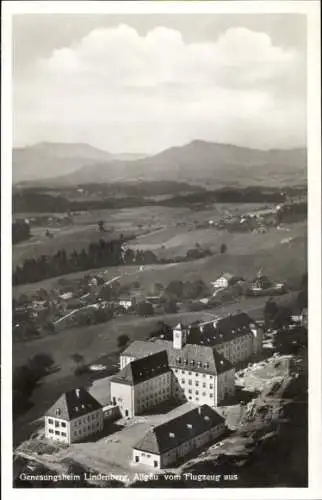 Ak Lindenberg im Allgäu Schwaben, Genesungsheim, Fliegeraufnahme