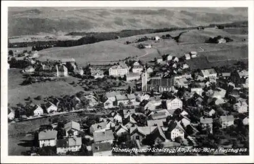 Ak Scheidegg im Allgäu Schwaben, Fliegeraufnahme