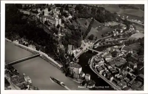 Ak Passau in Niederbayern, Fliegeraufnahme