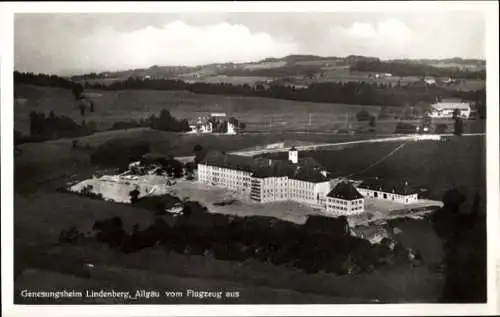 Ak Lindenberg im Allgäu Schwaben, Genesungsheim, Fliegeraufnahme