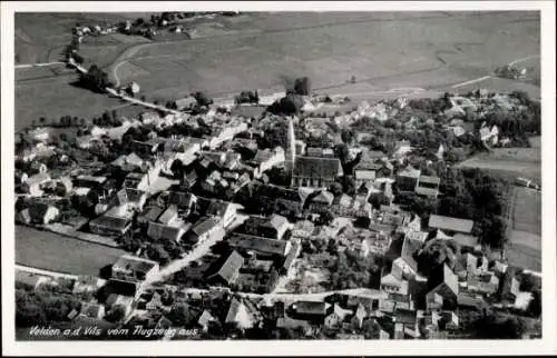 Ak Velden an der Vils Niederbayern, Fliegeraufnahme