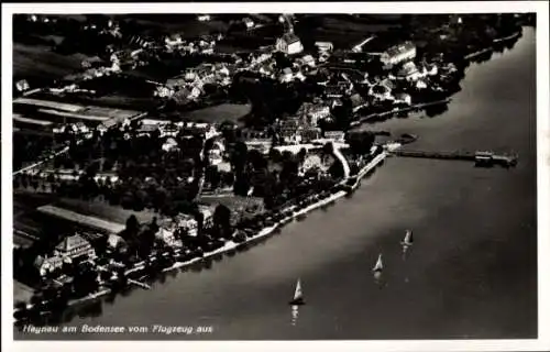 Ak Hagnau am Bodensee, Fliegeraufnahme