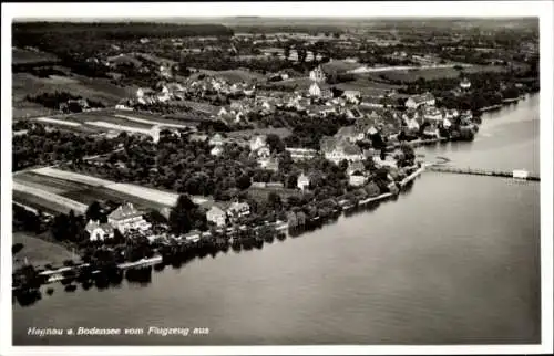 Ak Hagnau am Bodensee, Fliegeraufnahme