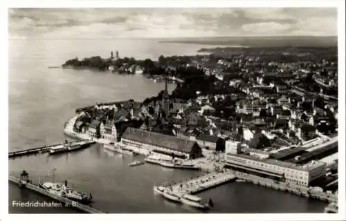 Ak Friedrichshafen am Bodensee, Fliegeraufnahme