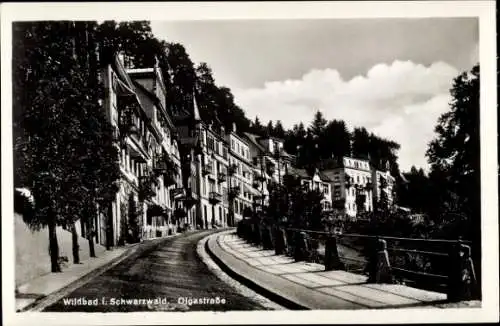 Ak Bad Wildbad Baden Württemberg, Olgastraße, Auffahrt