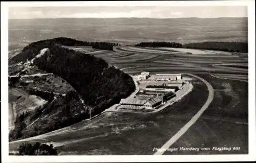 Ak Schwäbisch Gmünd in Württemberg, Fliegerlager Hornberg, Fliegeraufnahme