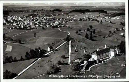 Ak Lindenberg im Allgäu Schwaben, Genesungsheim, Fliegeraufnahme