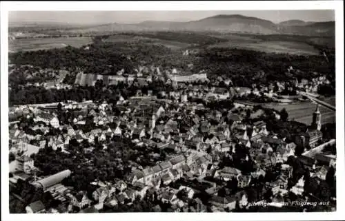 Ak Waiblingen in Württemberg, Fliegeraufnahme