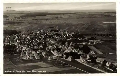 Ak Bad Buchau am Federsee Oberschwaben, Fliegeraufnahme