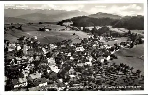 Ak Scheidegg im Allgäu Schwaben, Fliegeraufnahme