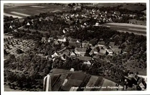 Ak Großaltdorf Vellberg in Württemberg, Kleinaltdorf, Fliegeraufnahme